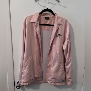 Jacker Skate Co Pink Linked Windbreaker Jacket - Size M